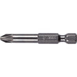 Power Bit, Pozidriv, #2 Tip, 1/4" Drive Size, 2-3/4" Length