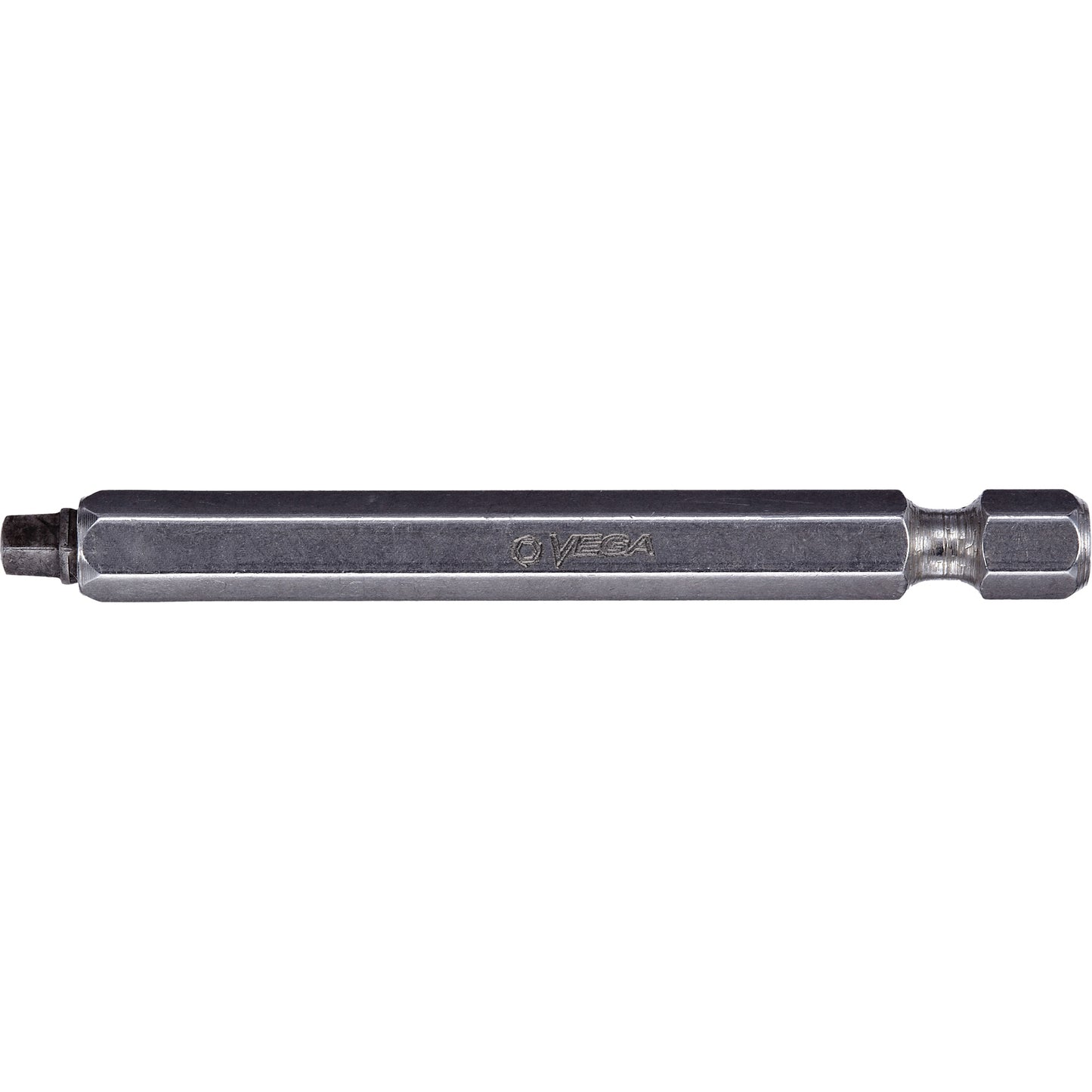 Undersized Two-Piece Construction Power Bit, Square, #2 Tip, 1/4" Drive Size, 3" Length