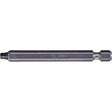Two-Piece Construction Power Bit, Square, #1 Tip, 1/4" Drive Size, 3-1/2" Length
