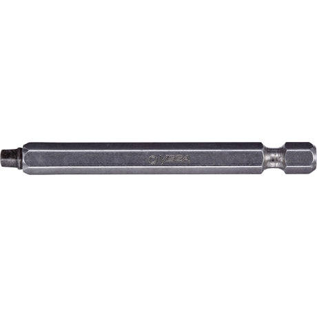 Two-Piece Construction Power Bit, Square, #2 Tip, 1/4" Drive Size, 3" Length
