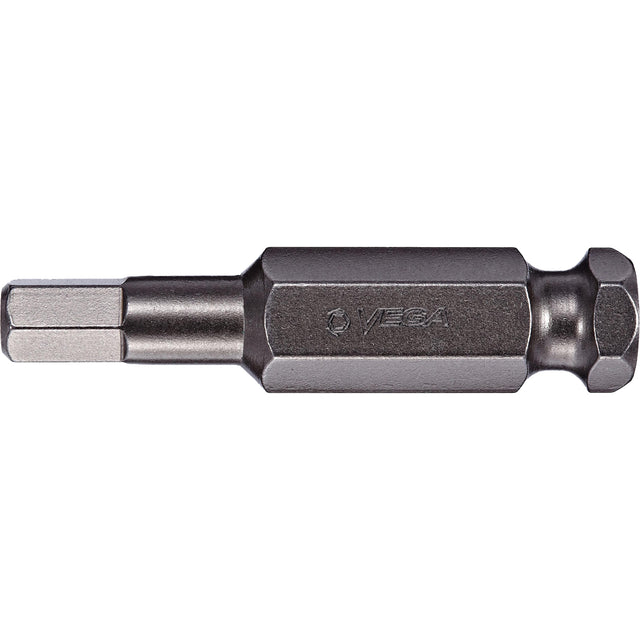 Power Bit, Hex, 10 mm Tip, 7/16" Drive Size, 2" Length