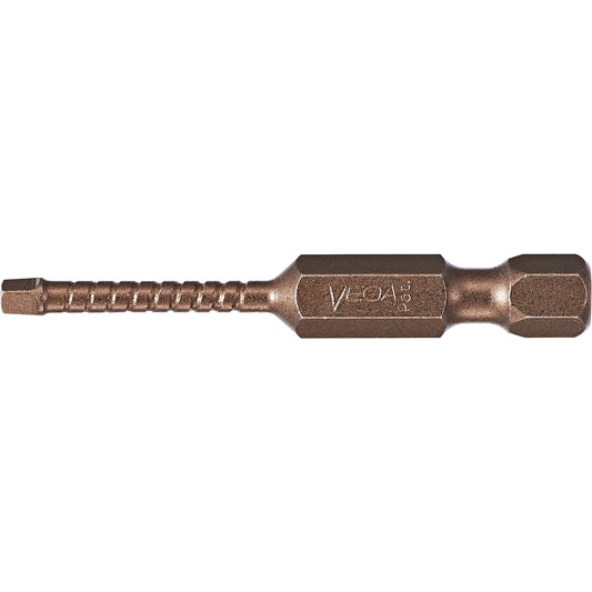 Impactech® Power Bit, Square, #2 Tip, 1/4" Drive Size, 2" Length