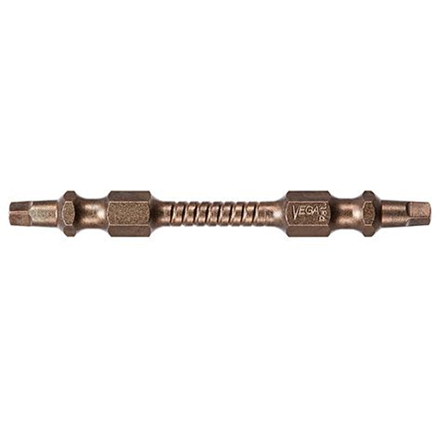 Impactech® Double End Bit, Square, R2 + R2 Tip, 1/4" Drive Size, 2-9/16" Length