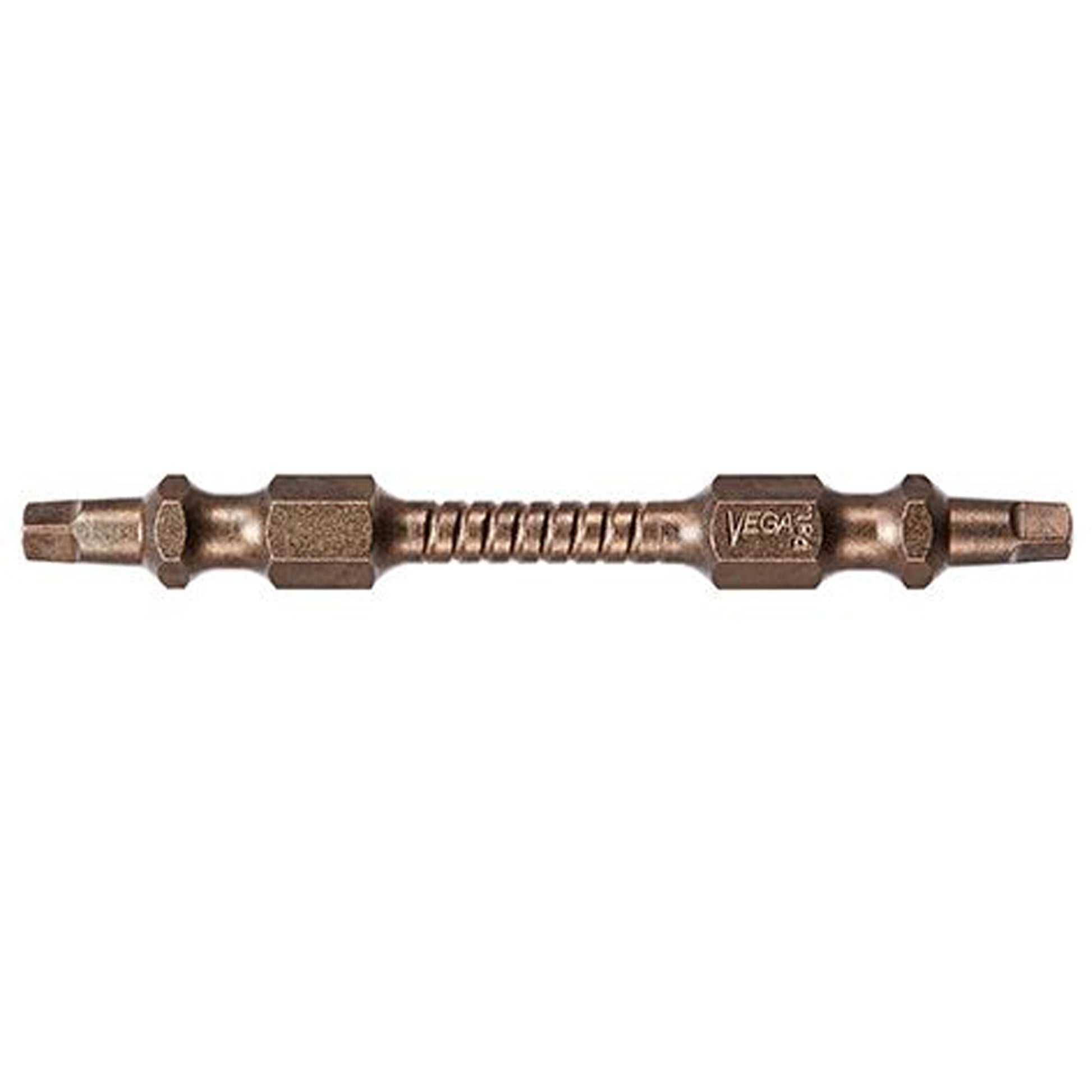 Impactech® Double End Bit, Square, R2 + R2 Tip, 1/4" Drive Size, 2-9/16" Length