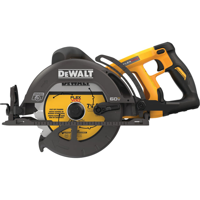 FlexVolt® Worm Drive Style Saw (Tool Only), 7-1/4", 60 V