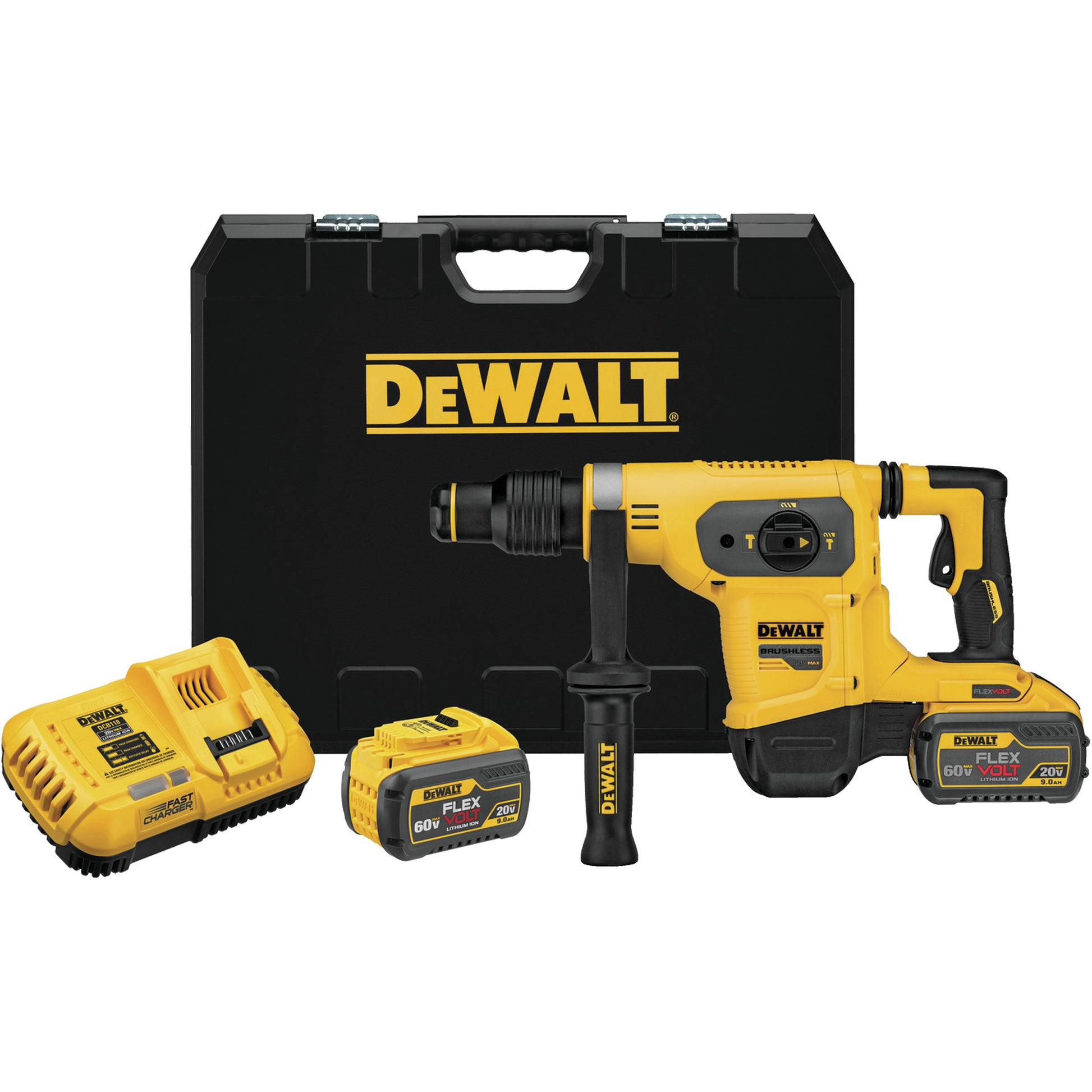 FlexVolt® SDS-Max Combination Hammer Kit, 60 V, 1-9/16", 4.4 ft-lbs, 540 RPM
