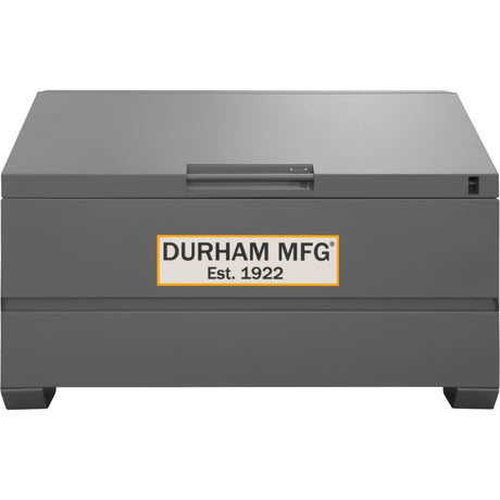 Jobsite Sloped Lid Storage Box, 60" x 30" x 39-3/8", Steel, Grey