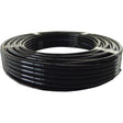 Longlife Pneumatic Tubing, Air, 4 mm/0.15625" OD x 100' L, Nylon/Polyurethane, Black, 353 PSI at 20°C