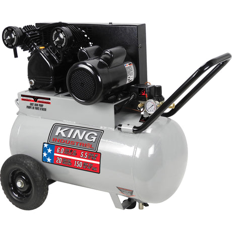 Air Compressor, Electric, 20 Gal. (24 US Gal), 150 PSI, 120/1/240/1 V