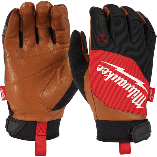 Milwaukee Performance Gloves, Grain Goatskin Palm, Size Small