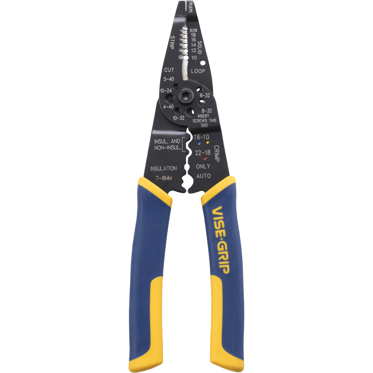 Wire Stripper/Crimper/Cutter Multi-Tool, 8-1/2" L, 10 - 22 AWG