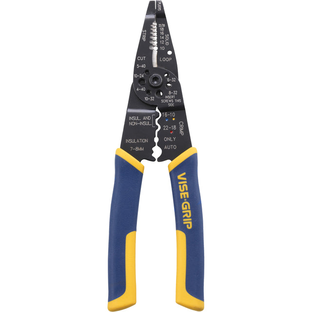 Wire Stripper/Crimper/Cutter Multi-Tool, 8-1/2" L, 10 - 22 AWG