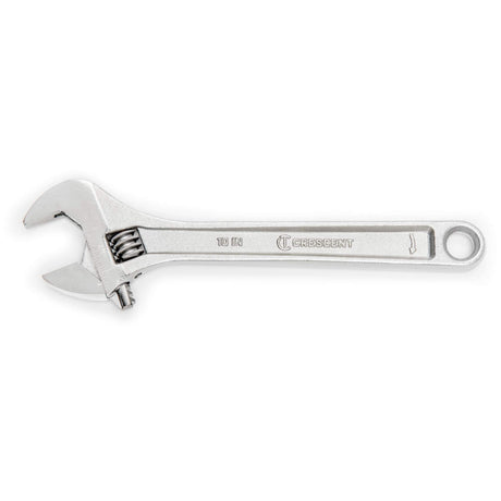 Adjustable Wrench, 12" L, 1-1/2" Max Width, Chrome