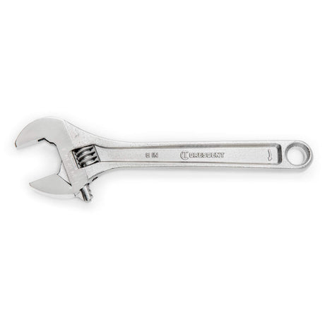 Adjustable Wrench - Bagged, 8" L, 1-1/8"/29 mm Max Width, Chrome