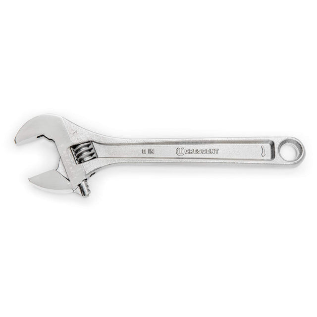 Adjustable Wrench - Bagged, 8" L, 1-1/8"/29 mm Max Width, Chrome