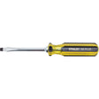 100 PLUS® Standard Slotted Tip Screwdriver, 1/4" Tip, Square, 8-3/16" L, Plastic Handle