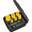 Deep Cut Hole Saw Kit, 9 Pieces