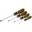 Pozidriv® Dual Material Screwdriver Set, 4 Pcs.