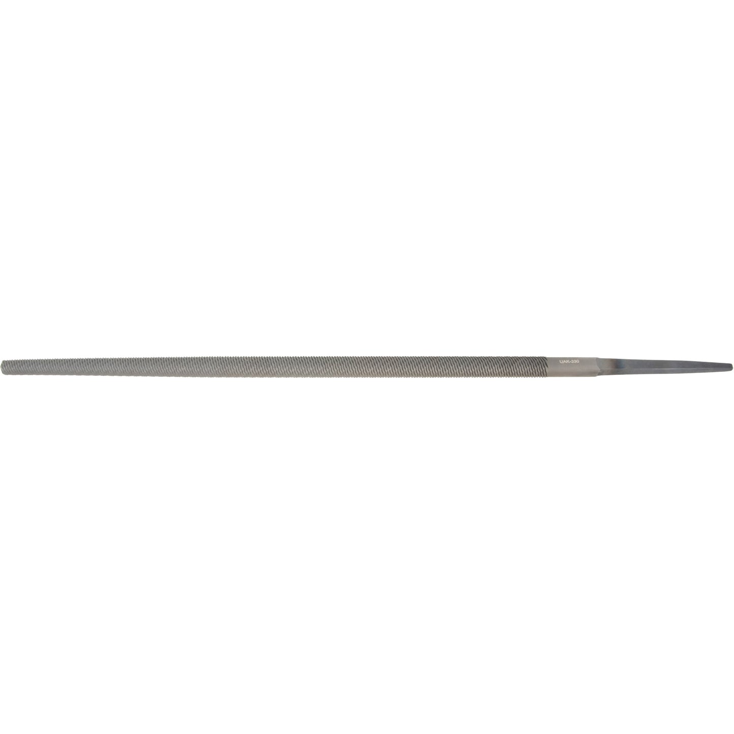 File, 3/8" Dia. x 10" L, Round, Bastard Cut