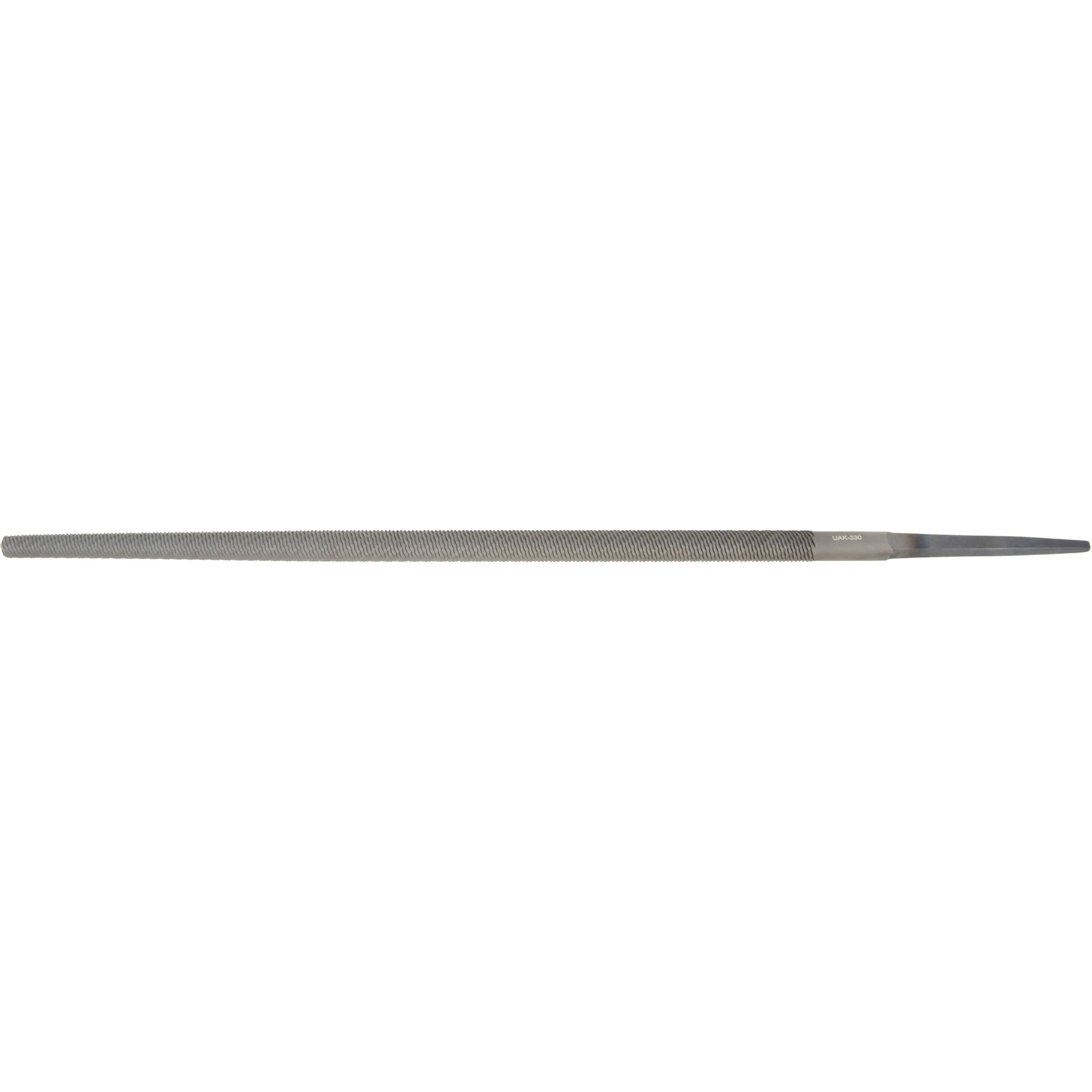 File, 3/8" Dia. x 10" L, Round, Bastard Cut