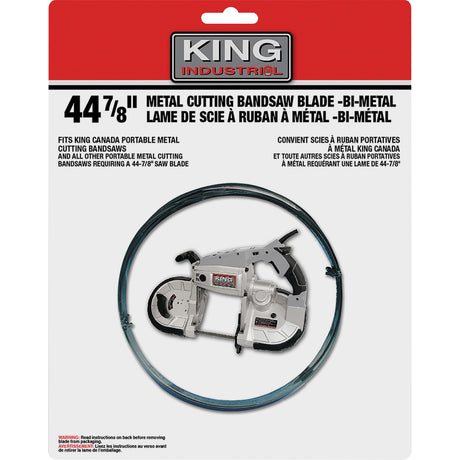Band Saw Blade, Bi-Metal, 44-7/8" L x 1/2" W x 0.02" Thick, 14-18 TPI