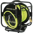 Manual Hose Reel with Hybrid Polymer Air Hose, Air, 1/4" x 100', Single Hose