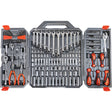 3/8" Drive 6 Point SAE/Metric Professional Tool Set, 180 Pieces