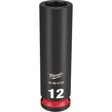 Shockwave™ Impact Duty™ Socket, Power, 12 mm, 3/8" Drive, 6 Points, Deep