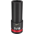 Shockwave™ Impact Duty™ Socket, Power, 11/16", 1/2" Drive, 6 Points, Deep