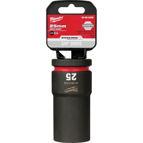 Shockwave™ Impact Duty™ Socket, Power, 25 mm, 3/4" Drive, 6 Points, Deep