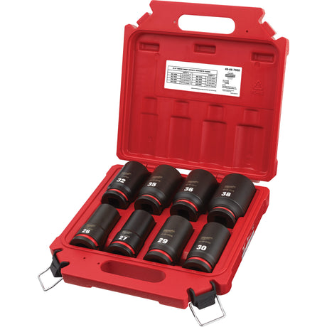 Shockwave™ Impact Duty™ Metric 6 Point Socket Set, 8 Pcs, Impact, 3/4" Drive Size, Deep