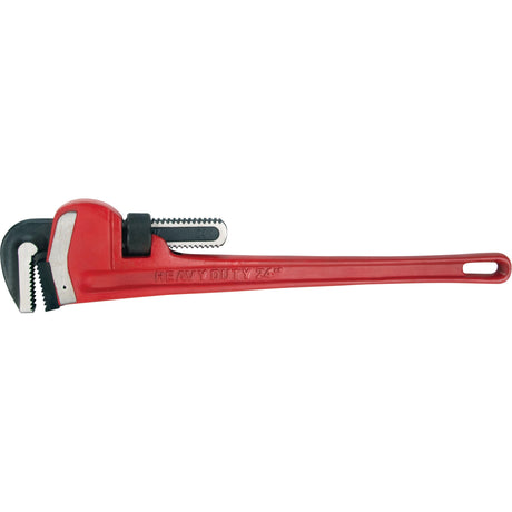 Pipe Wrench, 3" Jaw Capacity, 24" Long, Powder Coated Finish, Ergonomic Handle