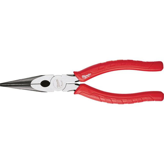 Comfort Grip Long Nose Pliers, 8" L