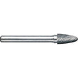 Drillco® Magnum Double Cut Solid Carbide Burr, SG-1, 1/4" Dia., 1/4" Shank, 5/8" Depth of Cut