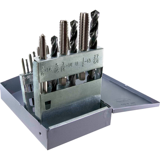 Drillco® UNC Tap & Drill Set, 18 Pieces