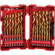 Shockwave™ Red Helix™ Drill Bit Set, 29 Pieces, Titanium