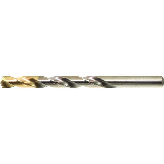 Drillco® TiN Tipped Jobber Drill Bit, High Speed Steel, #58, 1-5/8" L, 11/16" Flute, 135° Point Angle