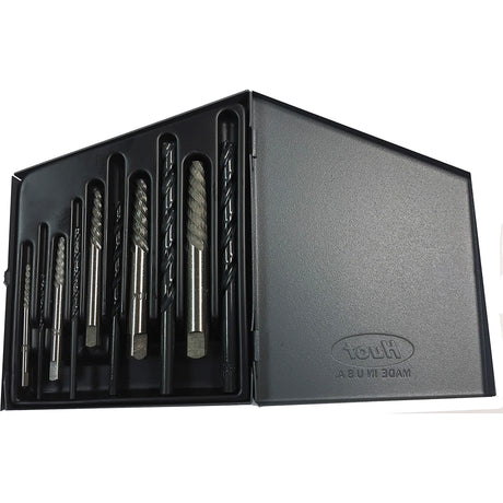 Drillco® Screw Extractor Set with Drills, Carbide, 10 Pieces
