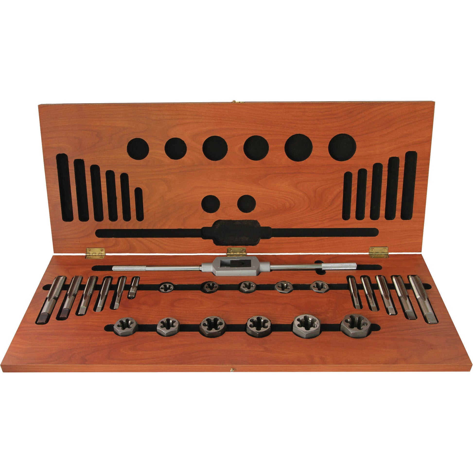 Drillco® Tap & Round Adjustable Die Set, 38 Pieces