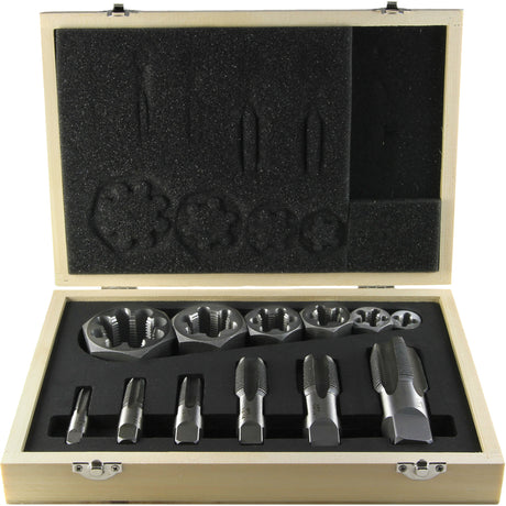 Drillco® Pipe Tap Set, 12 Pieces