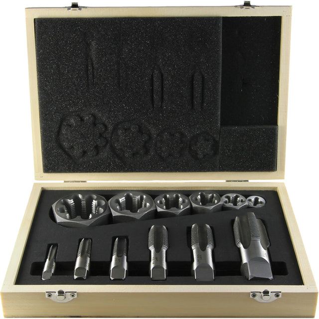 Drillco® Pipe Tap Set, 12 Pieces