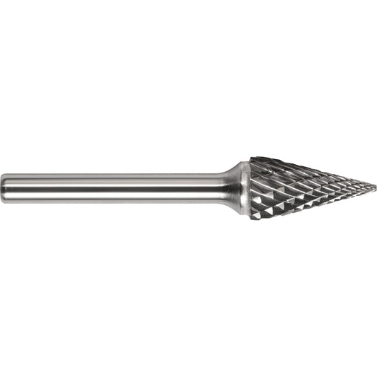 Drillco® Single Cut Pointed Cone Burr, SM-42L2