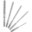 MX4™ 4-Cutter Rotary Hammer Drill Bit Kit, 5 Pieces, Carbide