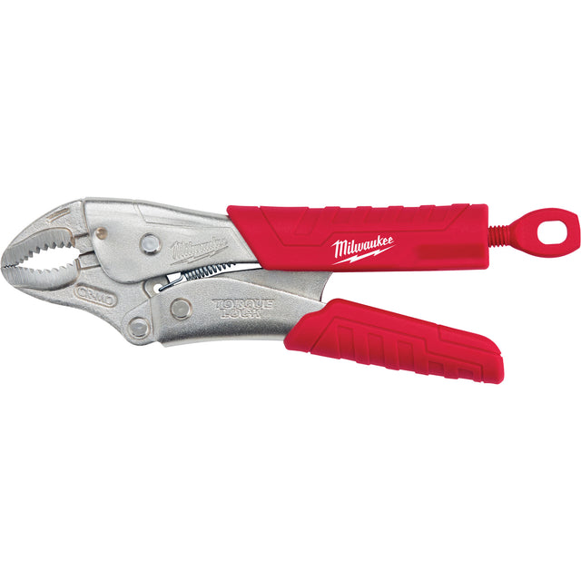 Torque Lock™ Locking Pliers with Grip, 7" Length, Curved Jaw