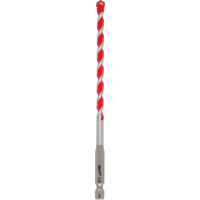 Shockwave™ Hammer Drill Bit, 1/4", Hex Shank, Carbide