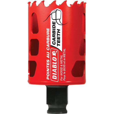 Wood & Metal Hole Saw, 1-7/8", 2-3/8" Depth of Cut, Carbide