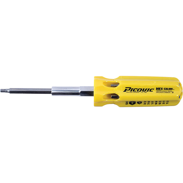 Hex-Calibre™ SAE Multi-Bit Screwdriver, Plastic Handle
