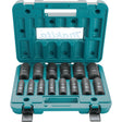Well Socket Set, 14 Pcs, Impact, 1/2" Drive Size, Deep