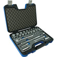 12 Point SAE & Metric Socket Attachment Set, 33 Pcs, 3/8" Drive Size