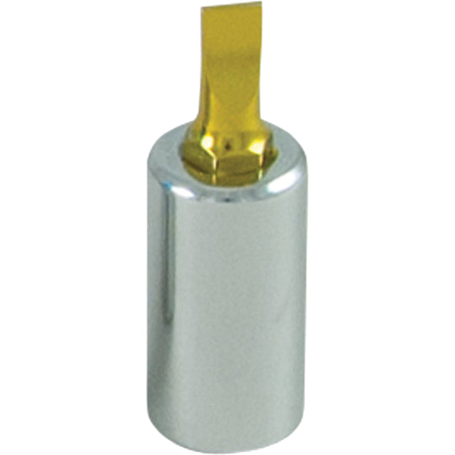 Gold Tip Screwdriver Bit, Slot, 15/64", 1/4" Drive